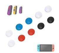 MatoSan® 10 Joycon Switch Joy con Controller Skin & Lite Thumb Stick Grip Reemplazo Silicona Analog Stick Tapas Protectoras Grips Caps Joy-con Accesorios de Repuesto