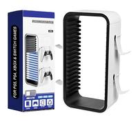 MatoSan Torre de Discos para PS5 PS4 Xbox Nintendo Switch Juegos Memoria 18 Juegos Accesorios para Consola Playstation 5 Juegos Que ahorran Espacio Soporte para Juegos con Soporte para Controlador