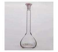 Matraz aforado transparente, Con tapón de plástico, Con certificado de prueba de lotes, Vidrio de borosilicato, F81(2pcs 200mL-F810200SP)