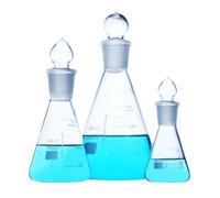 matraz de fondo redondo, Matraz cónico triangular Boro3.3 con tapón, 25/100/250/500/1000 ml, graduaciones, varios tamaños(500ml 29-32)
