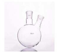 Matraz de vidrio de laboratorio de doble boca, de fondo redondo, inclinado o recto, de 50 ml a 2000 ml.(150ml 24x24)