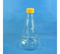 Matraz Erlenmeyer de borosilicato de 500 ml-5000 ml con tapón de rosca GL45 - Botella de reactivo cónica graduada for uso en laboratorio(2000ml)