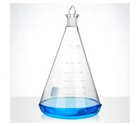 Matraz triangular de boca esmerilada estándar 5000 ml, calibre 29/34, cristalería experimental Equipamiento de laboratorio
