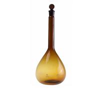 Matraz volumétrico de laboratorio vidrio marrón clase A 5/10/25/50/100/200/500/1000 ml con tapón Equipamiento de laboratorio