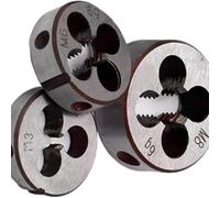 Matrices fijas para roscar tornillos con rosca a, Juego de troqueles roscado redondo HSS, 2 uds., derecho UNC UNF for Metal ABS(5i16-32)