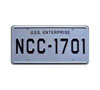 Matrícula de Metal de tamaño estándar de EE.UU. de USS Enterprise, NCC-1701