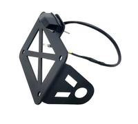 Matrícula De Motocicleta para Cruisers Soporte De Matrícula De Motocicleta De Montaje Lateral Universal con Luz Trasera LED Portamatriculas De Moto