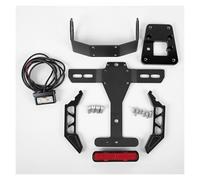 Matrícula De Motocicleta para Kawasaki para Z900 ZH2 2020-2023 Soporte De Luz Trasera De Guardabarros Ordenado Soporte Matrícula Motocicleta Portamatriculas De Moto(Negro)