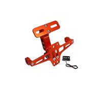 Matrícula De Motocicleta para MT07 MT09 MT10 con Luz LED Universal para Soporte Matrícula Motocicleta Portamatriculas De Moto(Orange)
