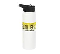 Matrícula de South Jersey NJ City New Jersey Home Stainless Steel Insulated Water Bottle