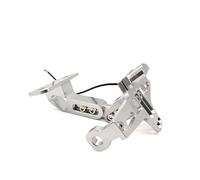 Matrícula para Motocicleta para Fz6 Fz1 para Benelli para TRK 502 para TNT 125 para Buell Soporte Universal Montaje Placa Matrícula Trasera Motocicleta LED para Fender Eliminator(Plata)