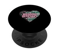 Matrimonio de celebrante Civil ordenado Ministro Oficial de Bodas PopSockets PopGrip Adhesivo