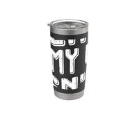 Matrimonio divertido del esposo diciendo que soy amigable pero mi esposa no lo es Vaso térmico de acero inoxidable de doble pared