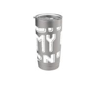 Matrimonio divertido del esposo diciendo que soy amigable pero mi esposa no lo es Vaso térmico de acero inoxidable de doble pared