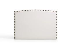 Matris Cabecero ambar para cama de 120 de polipiel blanco roto 154x115x8