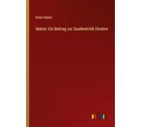 Matris: Ein Beitrag zur Quellenkritik Diodors
