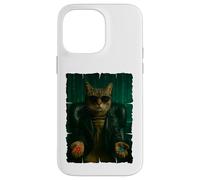 Matrix Cat - píldora roja, píldora azul Carcasa para iPhone 14 Pro Max