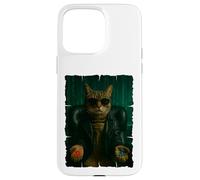 Matrix Cat - píldora roja, píldora azul Carcasa para iPhone 15 Pro Max