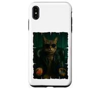 Matrix Cat - píldora roja, píldora azul Carcasa para iPhone XS Max