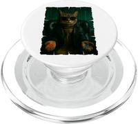 Matrix Cat - píldora roja, píldora azul PopSockets PopGrip para MagSafe