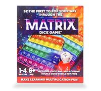 Matrix Dice Game - Juego de dados educativos de matemáticas Pop-and-Play Bubble Pad - Divertidos juegos de matemáticas para niños de 8 a 12 años, adolescentes, adultos y personas mayores, ideal para