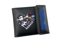 MATRIXX para Blue Lo-CK Tarjetero Anime, Cartera Corta de Dos Pliegues, Carteras de Cuero PU de Monedasde, Regalos para Niños Niña, Billetera(A5)