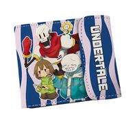 MATRIXX para Under.ta-le Porta Tarjetas de Visita Anime, Plegable Carteras Slim Bifold, Billeteras Piel Sintética de Moda Cool, para Mujeres Hombres, Billetera(A3)