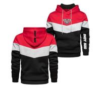 MATRIXX Sudadera Cremallera Hombre para In.di.an.Ap.OL.is 500, No se deforma al Lavar, Comodo per casa, Relax e uscite Casual, Bricolaje(Red,XXL)