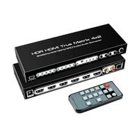 Matriz de conmutador 2,1 8K, divisor vídeo 4x2, Extractor 4K 120Hz, ARC Vision Atmos 7, 5, canales Alta frecuencia de actualización