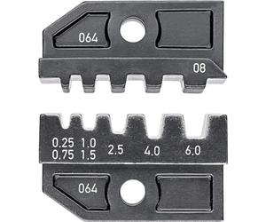 Matriz de crimpado KNIPEX para terminales de cable aislados y sin aislar.