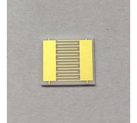 Matriz de electrodos interdigitales flexibles de 5 piezas: sustrato cerámico de alúmina for investigación científica y sensores portátiles(5x5.4mm L100u G200u 8IDP)