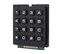 Matriz de Teclado 4x4, Módulo de 16 Teclas para Microcontrolador | Carcasa Compacta de ABS, 16 Interruptores Táctiles, Electrónica DIY, R3, , Cableado Fácil Sin
