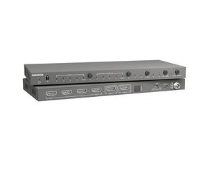 Matriz HDMI 4x2 - Marmitek MS420-4K 60Hz para 2 Pantallas - 4 Fuentes, downscaler, Toslink, ARC, CEC - Switch Matrix HDMI para TV y proyector