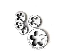 Matriz redonda métrica, Juego de matrices roscado redondo HSSE, paquete 16 UNC 1-64 a 3/4(Unc1-64)