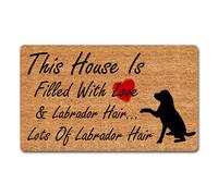 Mats de puerta de bienvenida divertidas estera de cocina sin deslizamiento Esta casa est llena de amor con la esperanza de que te guste el cabel