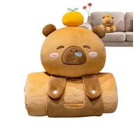 Mats de Siesta para Preescolar, Capybara Blanket | Lindo Suave y portátil Capybara Shape Niños NAP Mat,Ropa de Cama para Cuna de guardería, Chal cómodo para de cumpleaños, reuniones Familiares