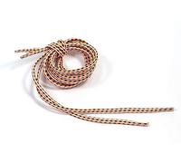 Matsa [Pack 3 pares] Colores, Básicos. Cordones Zapatillas Deporte o Zapatos, Redondos o Planos (130cm), Naranja Fluor/Negro/Blanco, 1,30 m