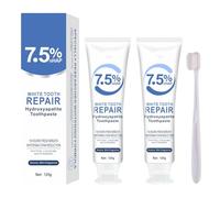 Matsizen Pasta Dental Hidroxiapatita 2 Pcs con Cepillo de Dientes, Protege Las Encías, Limpieza Profunda, Eliminación de Manchas, Refrescante
