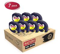 Matsuro Original | Compatibles Cintas de Etiquetas Reemplazo para DYMO LetraTag 91202 S0721620 negro sobre amarillo (12 mm x 4 m | plástico | Paquete de 7)
