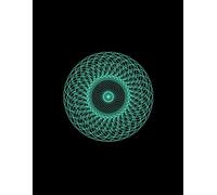 Matt Black Display Notebook with a modern Mandala Cover Design: 8.25x11 inch Blank Unlined Book for Decorative Display | Add visual interest to homes, ... Book, Journal or as a Stylish Paperweight
