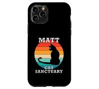 Matt Cat Sanctuary Group Familia Reunión Nombre Carcasa para iPhone 11 Pro