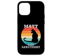 Matt Cat Sanctuary Group Familia Reunión Nombre Carcasa para iPhone 12/12 Pro