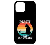 Matt Cat Sanctuary Group Familia Reunión Nombre Carcasa para iPhone 12 Pro Max