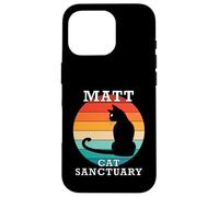 Matt Cat Sanctuary Group Familia Reunión Nombre Carcasa para iPhone 16 Pro