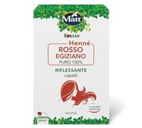 Matt, Henna roja egipcia, reflejante para el cabello a base de henna, 100% natural, ideal para cabellos más fuertes y brillantes, da reflejos cobrizos, 2 sobres monodosis de 50 g