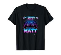 MATT - LEVEL UP con controller: SOLO QUIERE JUGAR Camiseta