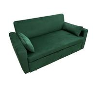 Matt sofá cama de 2 plazas de terciopelo verde