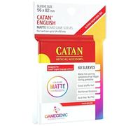 GAMEGEN!C - Matte Catan-Sized Sleeves 56 x 82 mm (50), Colour Clear (GGS10073ML)
