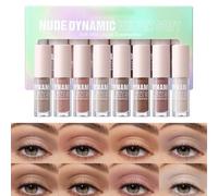 Matte Eye Shadow, Liquid Eyeshadow Set, Waterproof Smooth Creamy Long Lasting 8 Color Makeup Collection with Soft Applicator, Eye Cosmetic for Women Girls Halloween Cosplay Party Events