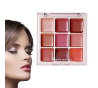 Matte Lip Palette, Long-Lasting Sets, Non-Sticky Matte Plumper, Smooth Texture, Vibrant Colors, 9 Shades, Party Makeup, Professional Use, Intense Pigment
